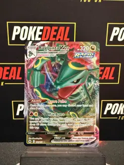 2023 Pokemon SWSH Crown Zenith Rayquaza VMAX #102/159 - Image 1