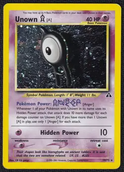 Pokemon Unown A 14/75 Holo Neo Discovery - Image 1