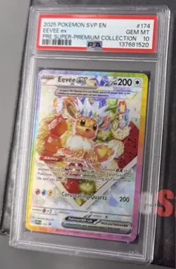 2025 Pokemon Prismatic Evolutions SPC Super Premium Promo EX #174 Eevee PSA 10 - Image 2
