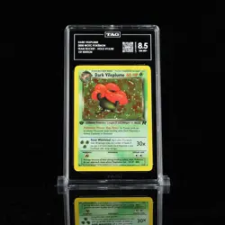 DARK VILEPLUME-HOLO 1ST EDITION POKEMON Team ROCKET 2000 #13 TAG 8.5 💎 NM - Image 1