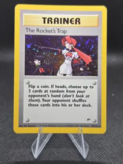 The Rocket's Trap 019/132 Pokemon Gym Heroes Holo - LP - Image 1