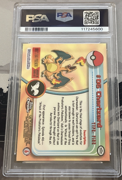 2000 Topps Chrome #6 Charizard Pokemon TV PSA 8 Near Mint - Mint (NM-MT) - Image 2