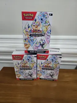 Pokemon TCG Prismatic Evolutions Booster Bundle Lot Of 3 - Image 1