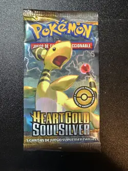 Vintage Pokemon Spanish Heart Gold Soul Silver HGSS Booster Pack (Ampharos) - Image 2