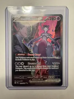 Team Rocket's Mewtwo ex SIR 231/182 Sv10: Destined Rivals Pokemon! Near Mint - Image 1