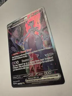 Team Rocket's Mewtwo ex SIR 231/182 Sv10: Destined Rivals Pokemon! Near Mint - Image 5