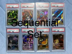 PSA 10 Sequential Sets Pokemon Wobbuffet Meowth AR Glory Of Team Rocket Japanese - Image 1