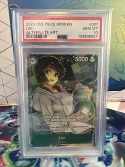 2024 One Piece Lim Super Rare Parallel VAR #OP09-037b PSA 10 - Image 1