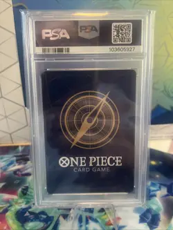 2024 One Piece Lim Super Rare Parallel VAR #OP09-037b PSA 10 - Image 2