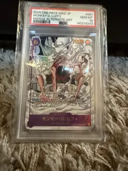 PSA 10 Luffy SEC EB02-061 Manga Alt Art Comic Parallel Anime 25th Japanese - Image 1
