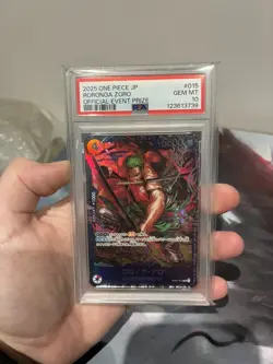 PSA 10 Roronoa Zoro ST21-015 Flagship Battle 2025 Top 8 Prize Japanese ONE PIECE - Image 1