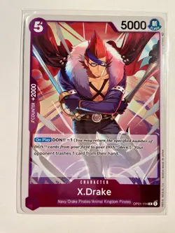OP01-114- X.Drake-Rare-Foil-One Piece TCG-English - Image 1