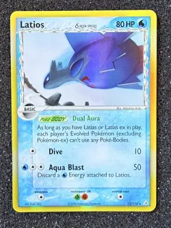 Latios Delta Species 12/110 2006 EX Holon Phantoms Pokemon Card Holo Rare NM - Image 1