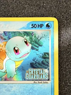 Squirtle 63/100 Reverse Holo Crystal Guardians Pokemon Card 2006 STAMPED - MINT - Image 3