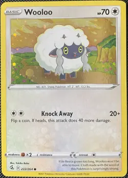 Wooloo - (Cosmos Holo) 222/264 Miscellaneous Cards - Pokemon Card - Image 1