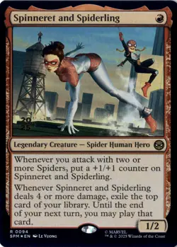Spinneret and Spiderling Prerelease Cards Foil NM Magic MTG R 94 - Image 1