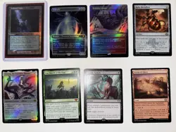 Magic The Gathering Valuable Card Lot Foils, Borderless, Non Foils. 19 Hits - Image 1