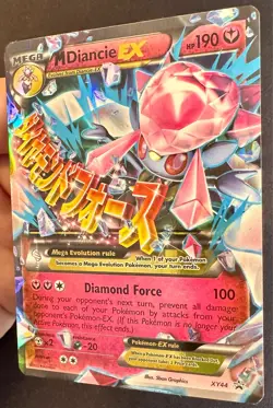 M Diancie EX XY44 2015 Black Star Promo Pokemon Card Ultra Rare Mega - Mp - Image 3