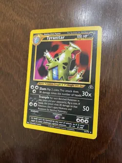 Pokemon TYRANITAR Card NEO DISCOVERY Set 31/75 Non-Holo RARE LP+ - Image 2