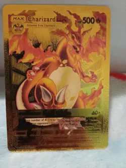 Pokemon Charizard Dx Wildfire Metal Card Foil 500ps Used - Image 2