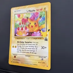 Pokemon Pikachu TCG Celebrations Birthday Promo Holo Card #24 - Image 5