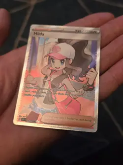 Pokemon Card Hilda 164/086 White Flare Full Art Rare Trainer packfresh UK seller - Image 2