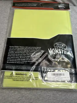Monster Binder - 4 Pocket Trading Card Album - Holofoil Yellow - Holds 160 Cards - Image 2