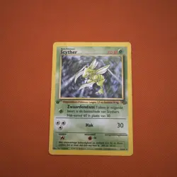 Pokemon Cards: 1st Edition Jungle Rare: Scyther 26/64 non holo 4th Print Dutch - Image 1