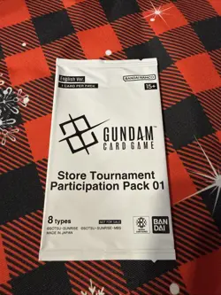 Gundam Card Game *Store Tournament Participation Pack 01* Sealed Promo Pack - Image 1