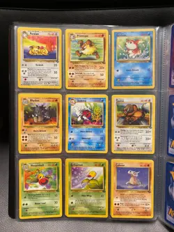 NEAR MINT - Jungle Set Complete Common and Uncommon 1999 Pokemon Cards Bundle - Image 3