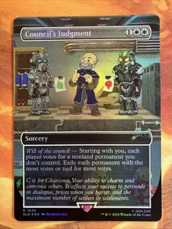 MTG Rainbow Foil Borderless Council's Judgment SLD: X FalloutR: S.P.E.C.I.A.L.!! - Image 1