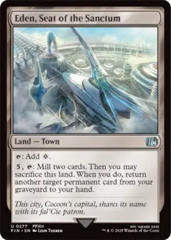 MTG Eden, Seat of the Sanctum Uncommon Foil NM Final Fantasy - Image 1