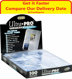 10 x ULTRA PRO PLATINUM TRADING CARD 9 POCKET SLEEVES PAGES AFL POKEMON MTG - Image 1