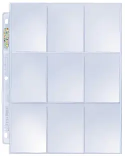 10 x ULTRA PRO PLATINUM TRADING CARD 9 POCKET SLEEVES PAGES AFL POKEMON MTG - Image 2