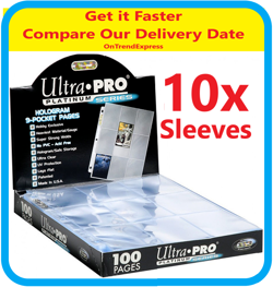 10 x ULTRA PRO PLATINUM TRADING CARD 9 POCKET SLEEVES PAGES AFL POKEMON MTG - Image 5
