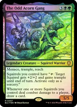 NM Foil The Odd Acorn Gang, MTG, Bloomburrow Commander, Magic the Gathering, 7 - Image 1