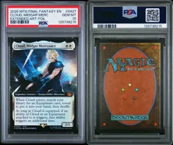 2025 MTG FINAL FANTASY EXTENDED ART FOIL #0427 CLOUD, MIDGAR MERCENARY PSA 10 - Image 3