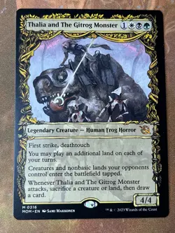1x SHOWCASE THALIA AND THE GITROG MONSTER - March - MTG - Magic the Gathering - Image 1