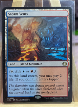 MTG - Steam Vents - Lorwyn Eclipsed (ECL) - #267 - Image 1