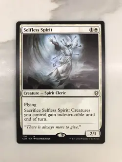 Selfless Spirit MTG Magic the Gathering Card NM Near Mint Baldur's Gate CLB - Image 1