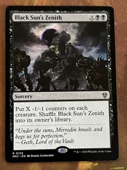 1x BLACK SUN'S ZENITH - Commander - MTG - Magic the Gathering - Image 1