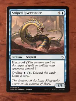 Striped Riverwinder MTG Magic the Gathering Card NM Mint Hour Devastation HOU - Image 1