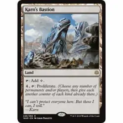 1x KARN'S BASTION - War of the Spark/Commander - MTG - Magic the Gathering - Image 1