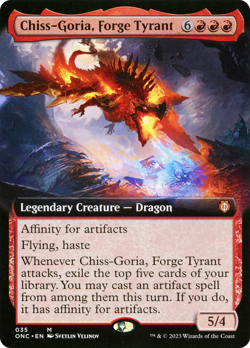 Chiss-Goria, Forge Tyrant (Extended Art) [Phyrexia: All Will Be One Commander] - Image 1
