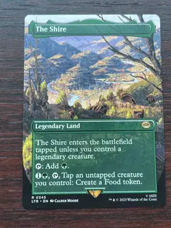 1x BORDERLESS THE SHIRE - Lord of the Rings - MTG - Magic the Gathering - Image 1