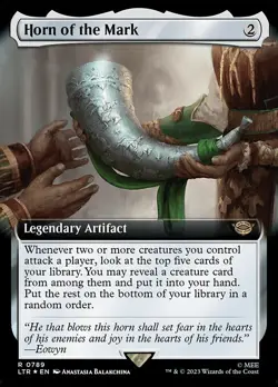 MTG HORN OF THE MARK 789 FOIL EXC - SURGE CORNO DEL MARK - LTR X EN - MAGIC - Image 1