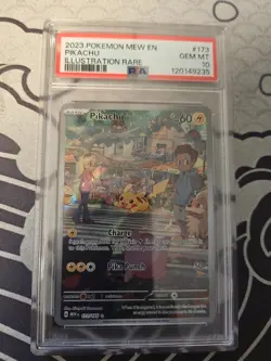 Pikachu 173/165 Pokemon PSA 10 GEM MT Scarlet & Violet 151 Illustration Rare - Image 1