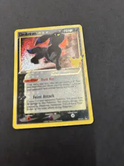 Umbreon Gold Star 17/17 Celebrations: Classic Collection Holo Pokemon English NM - Image 2