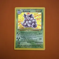 4th print Pokemon TCG Nidoking Base Set 11/102 Holo Unlimited Holo Rare Dutch - Image 1