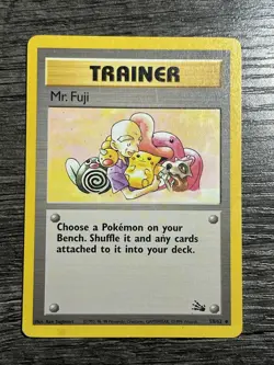 1999 Pokemon Fossil Set Trainer Mr. Fuji 58 LP - Image 1